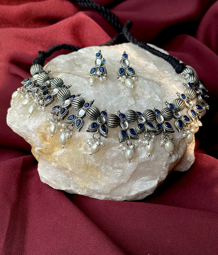 Azure Pearl Harmony Pendant Set