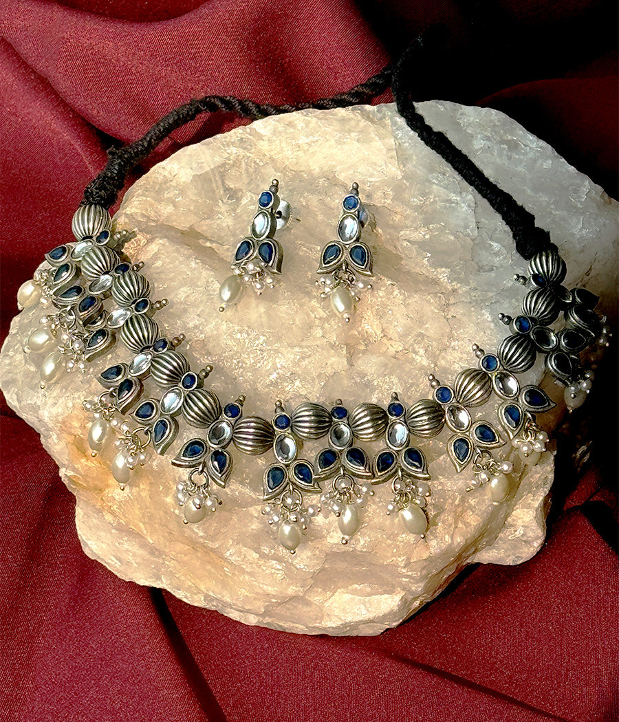 Azure Pearl Harmony Pendant Set