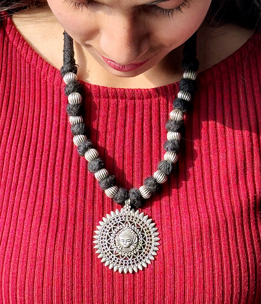 Sun-Kissed Visage Necklace
