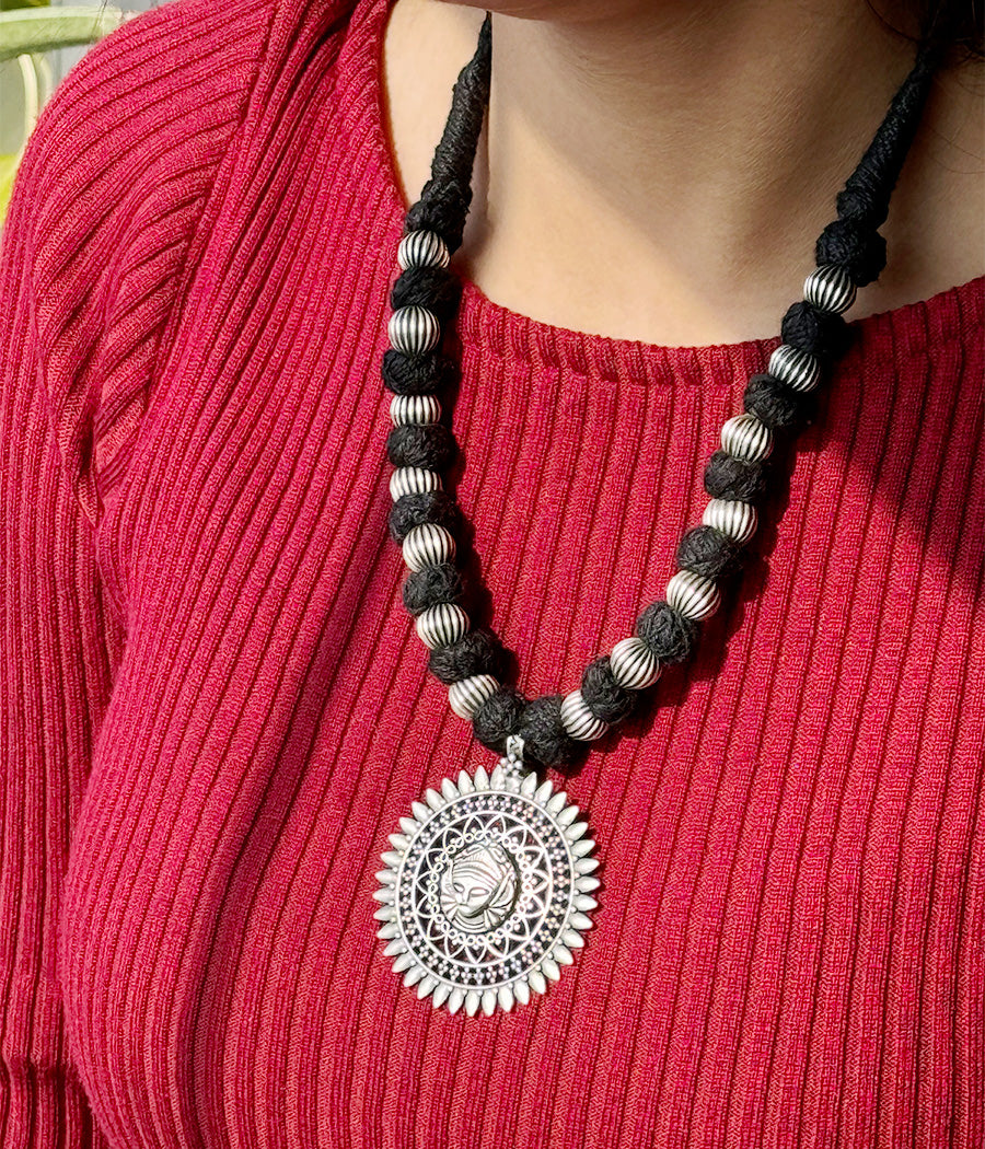 Sun-Kissed Visage Necklace