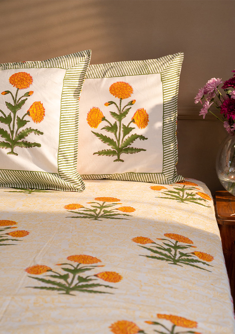 Begonia Yellow Bedsheet