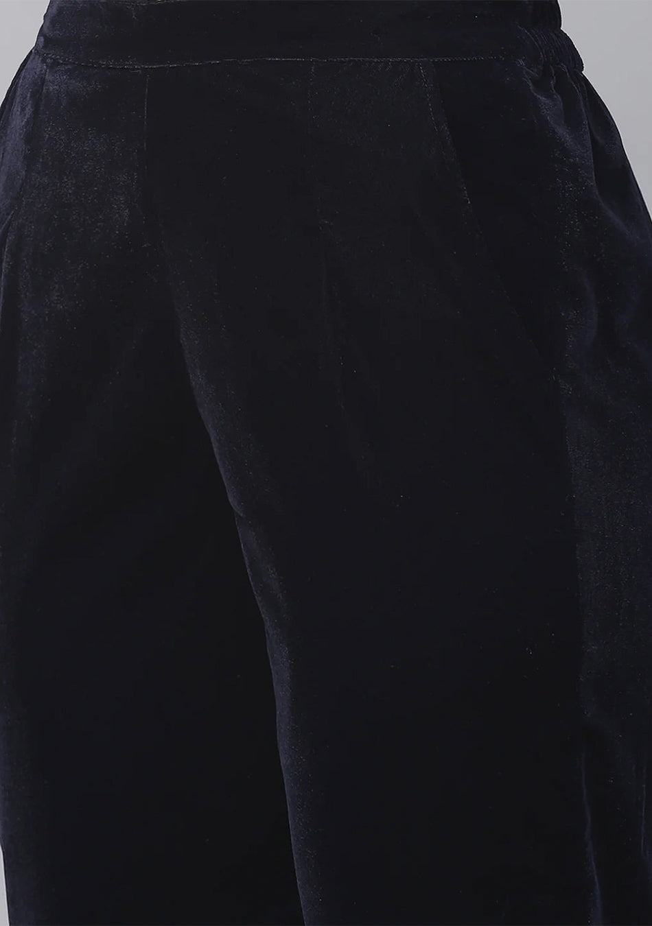 Royal Blue Velvet hand work Kurta pant With Net Dupatta set