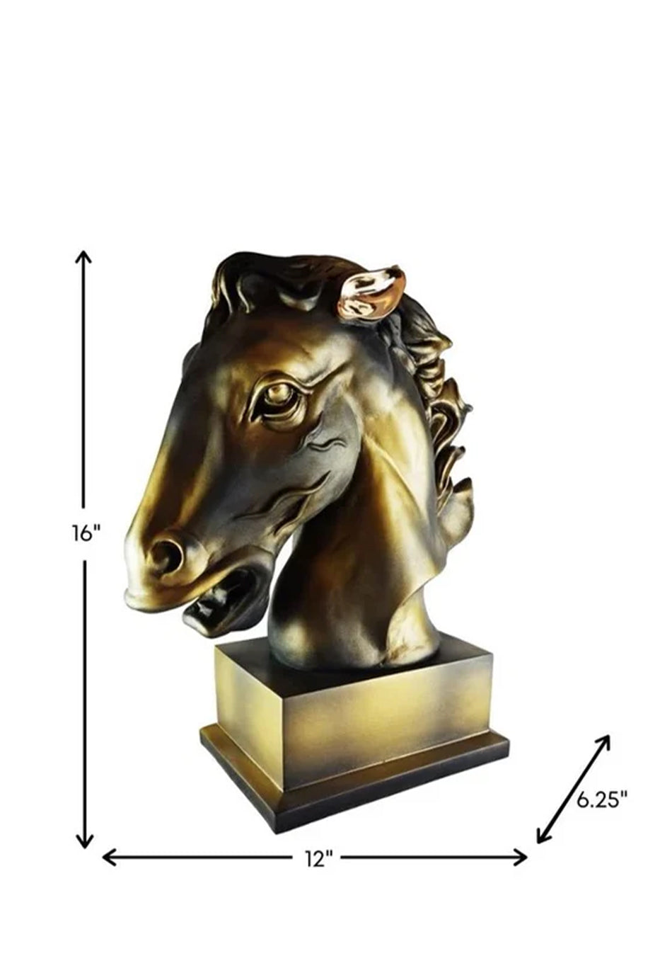 Majestic Stallion Head Sculpture