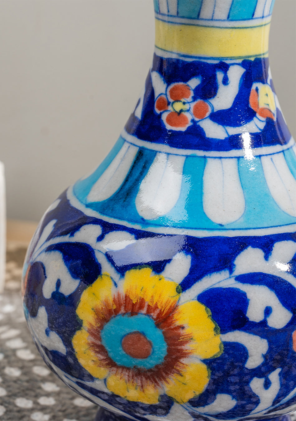 Blue Pottery Blue Genie Vase