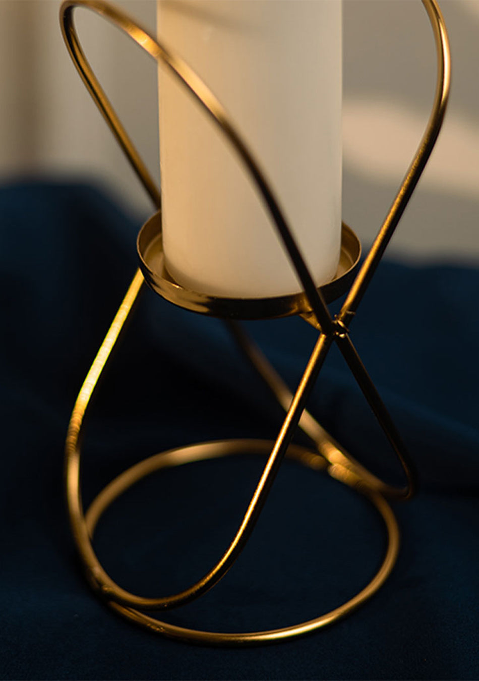 Gold Bud Candle Stand