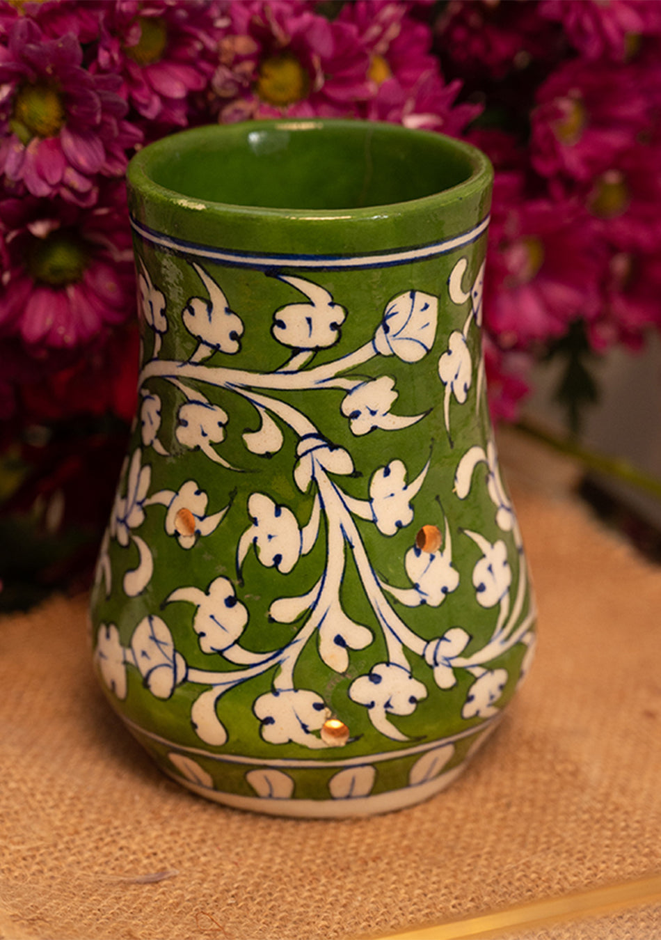 Green Blue Pottery Diffuser