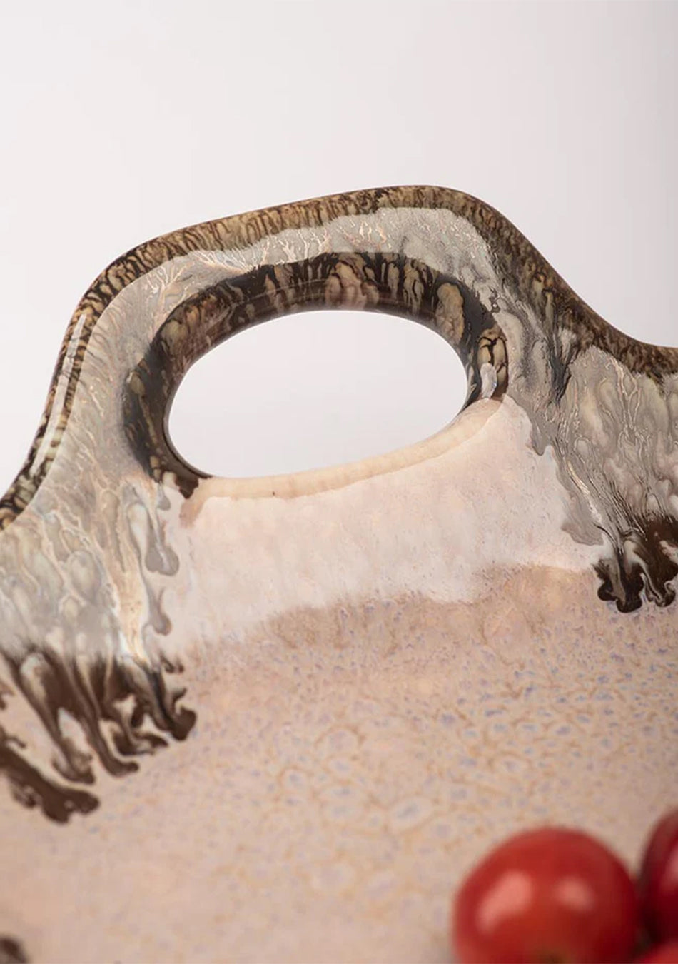 Peachy Sunset Tray Ceramic Platter