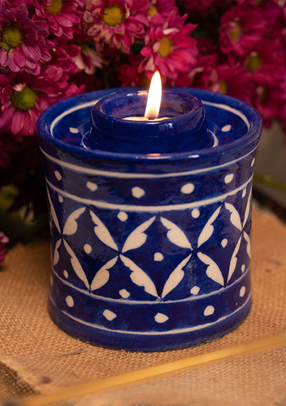 MELLOW BLUE POTTERY DIFFUSER