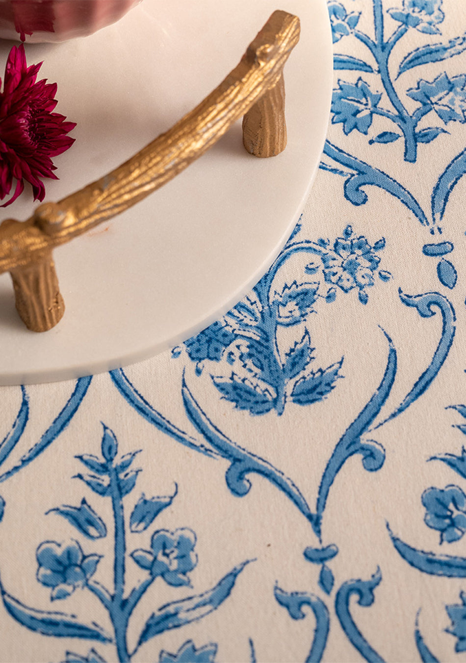 Blue Bouquet Bedsheet