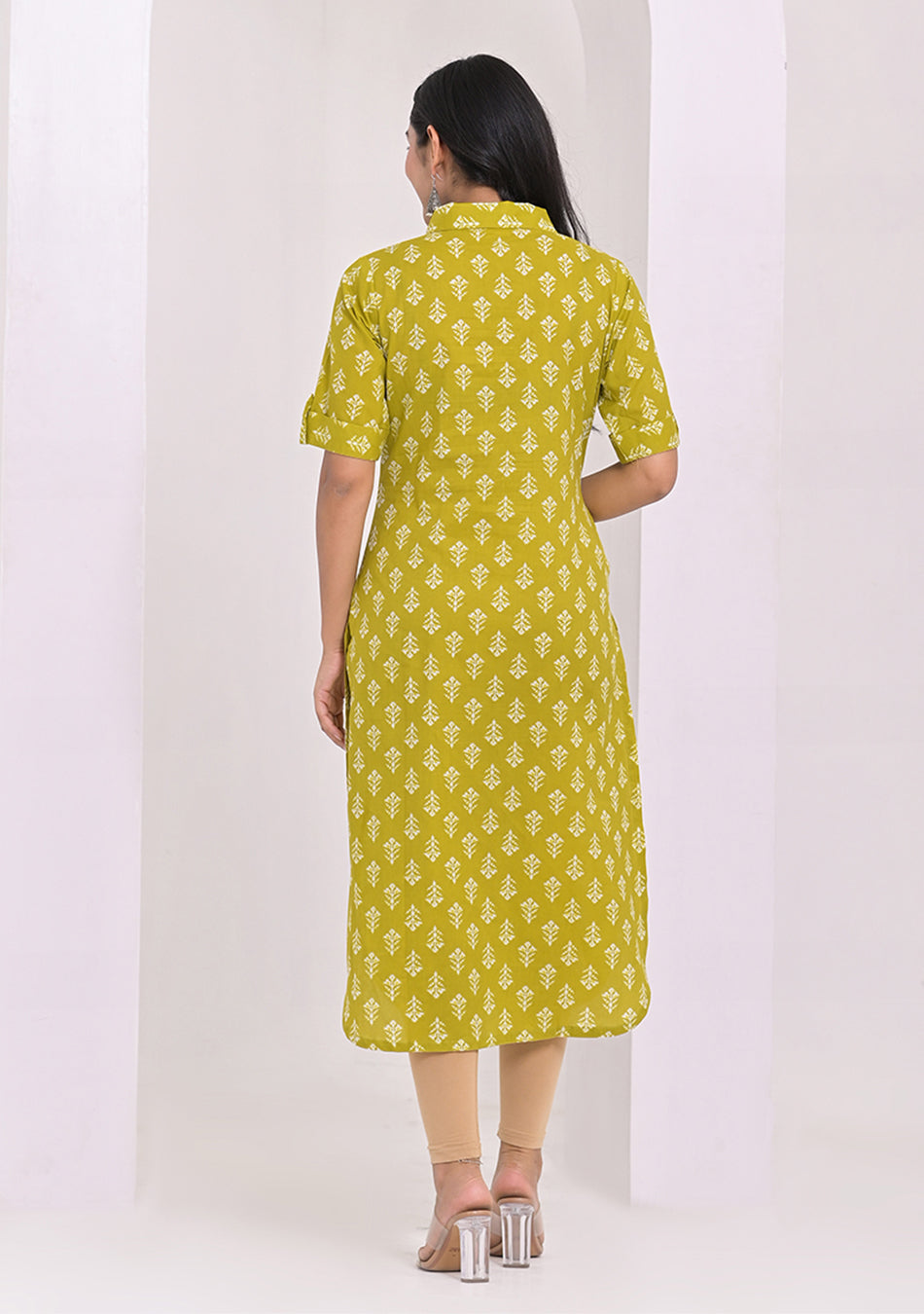 Olive Grace Cotton Kurta