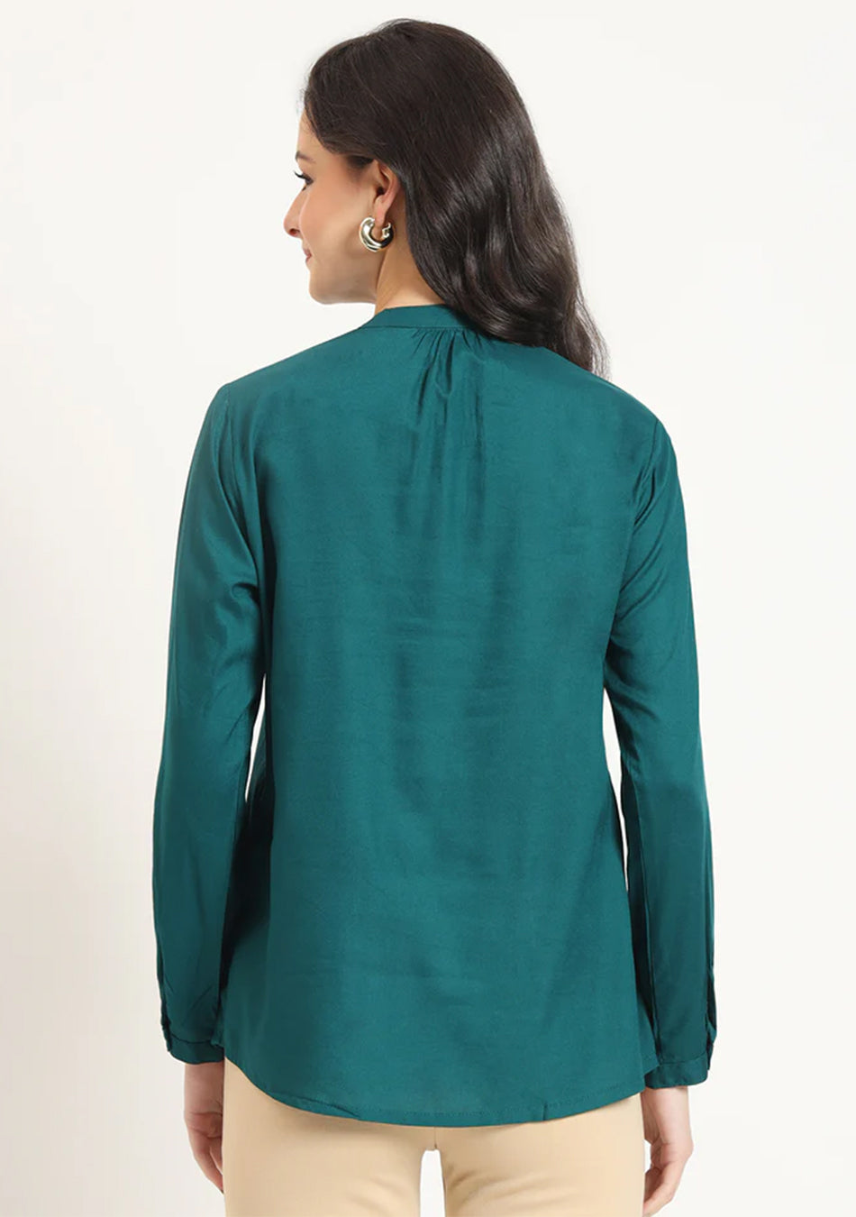 Olive Green Pintex Top