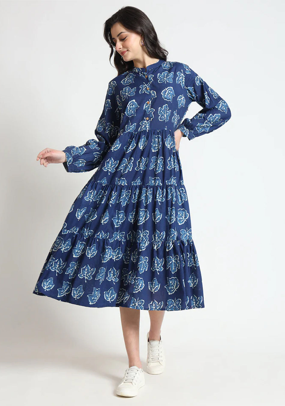 Blue maple Flared Dress