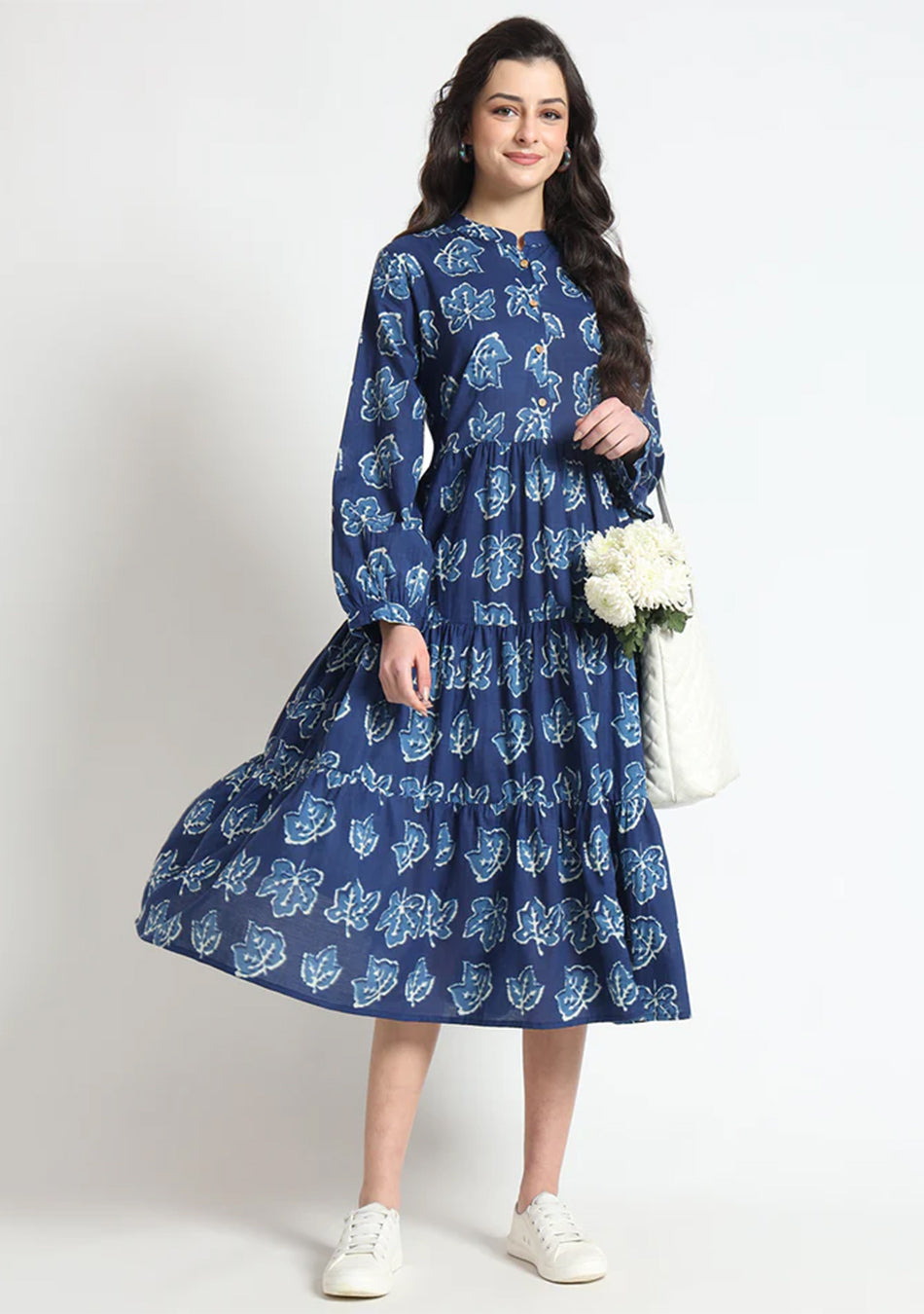 Blue maple Flared Dress