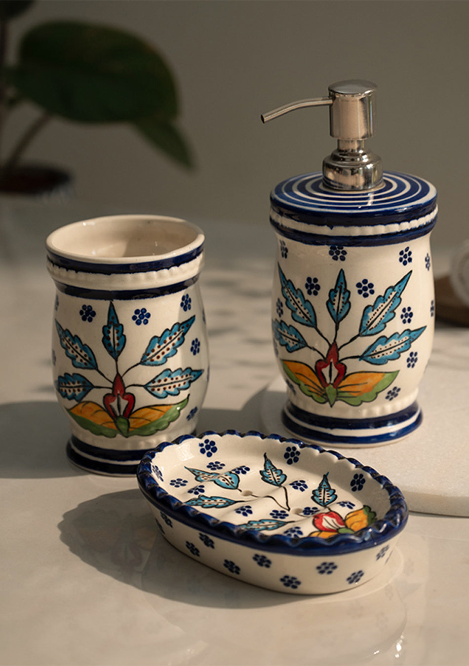 Peacock Bathroom Set