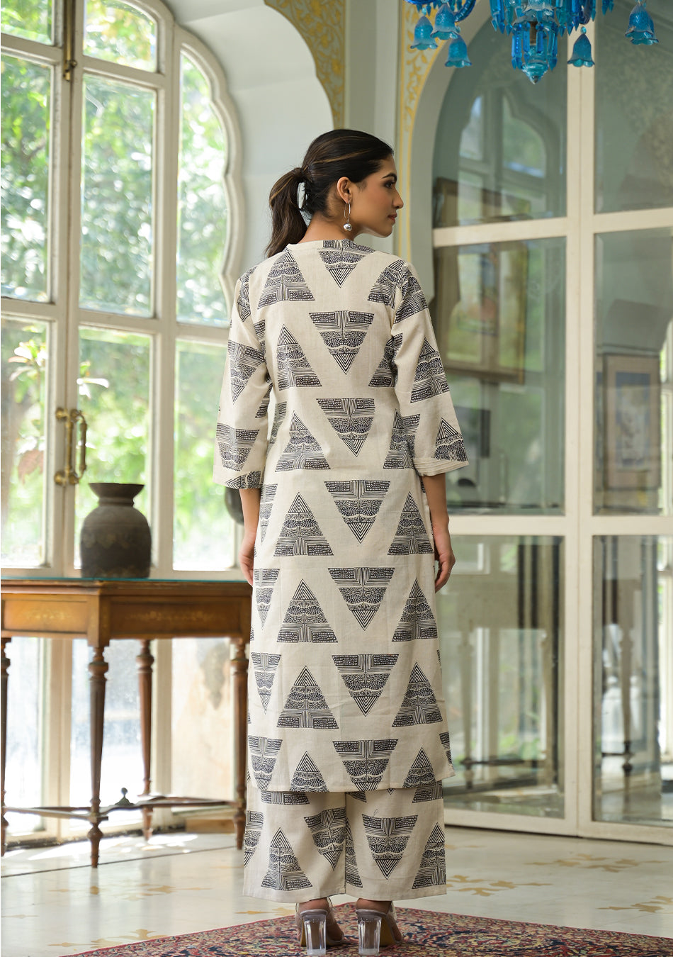 Black Tribal Vibes Co-ord Set