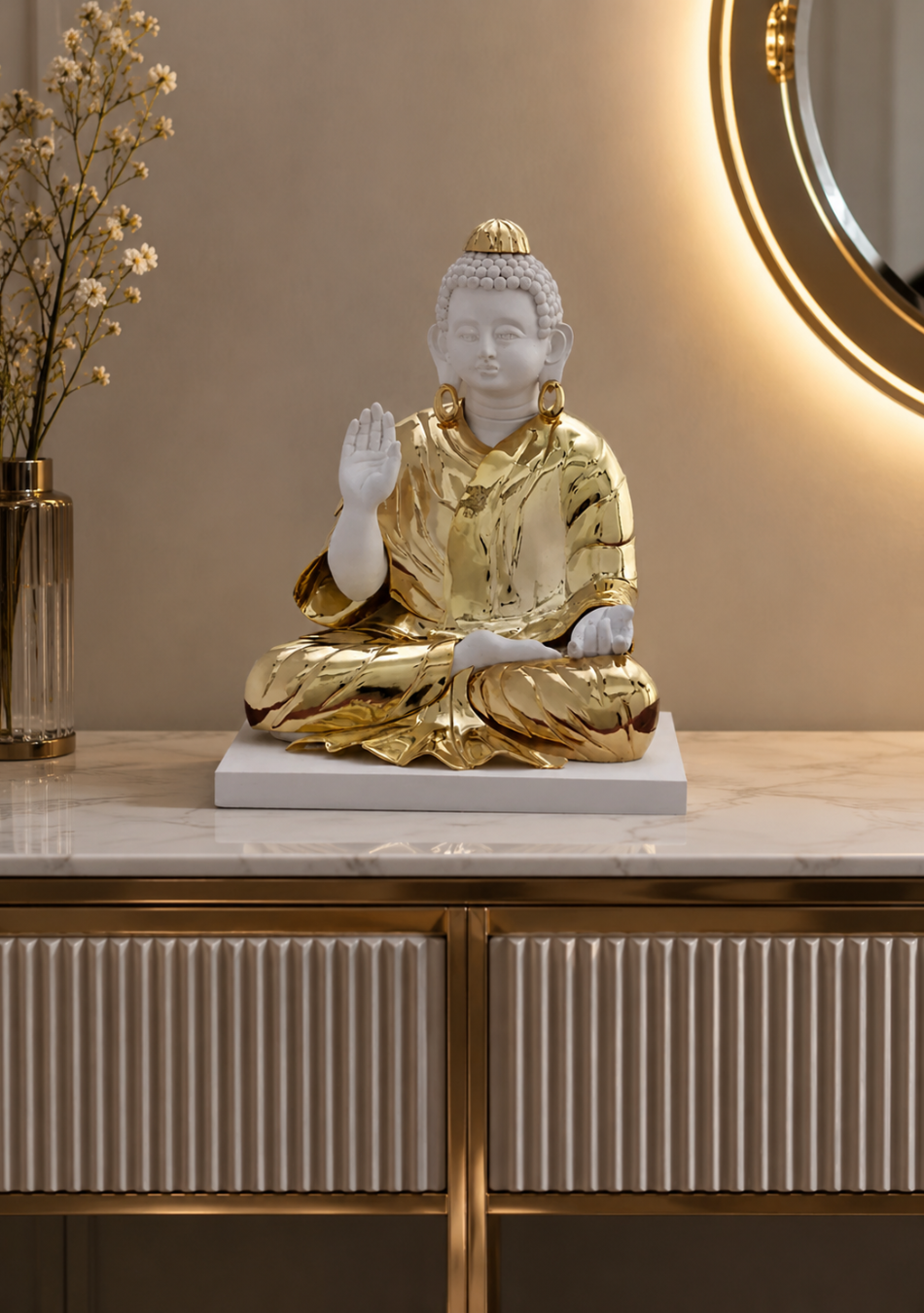 Aravalii Radiant Buddha Figurine