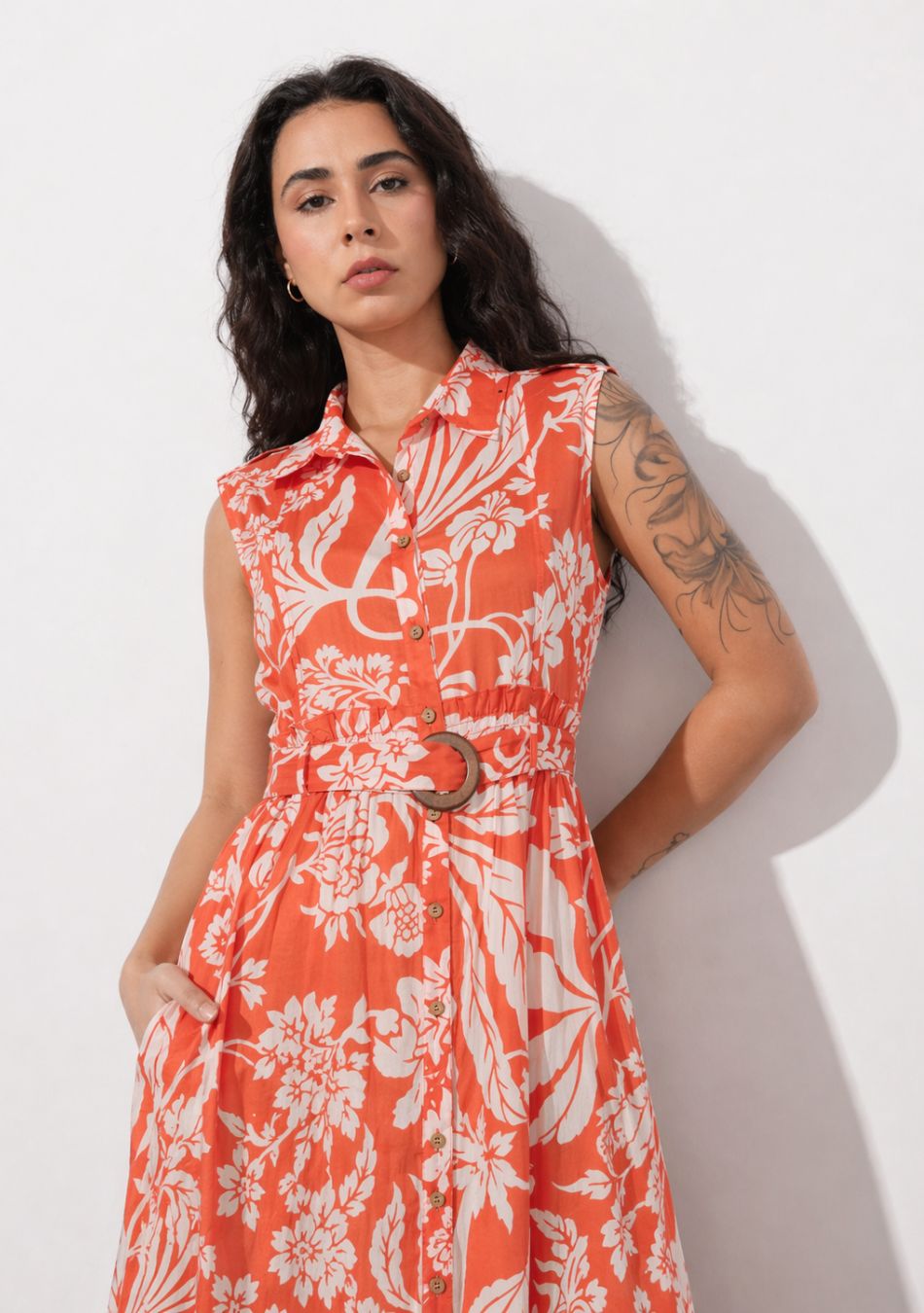 Aravalii Tangerine Soleil Dress