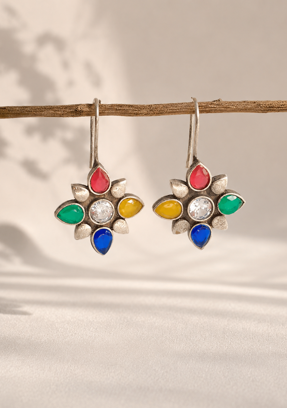 Rainbow Radiance Hook Earrings