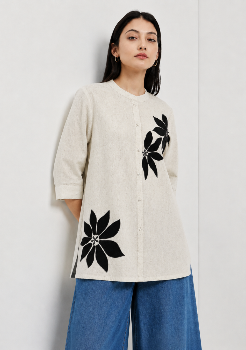 Aravalii Noir Petal Top