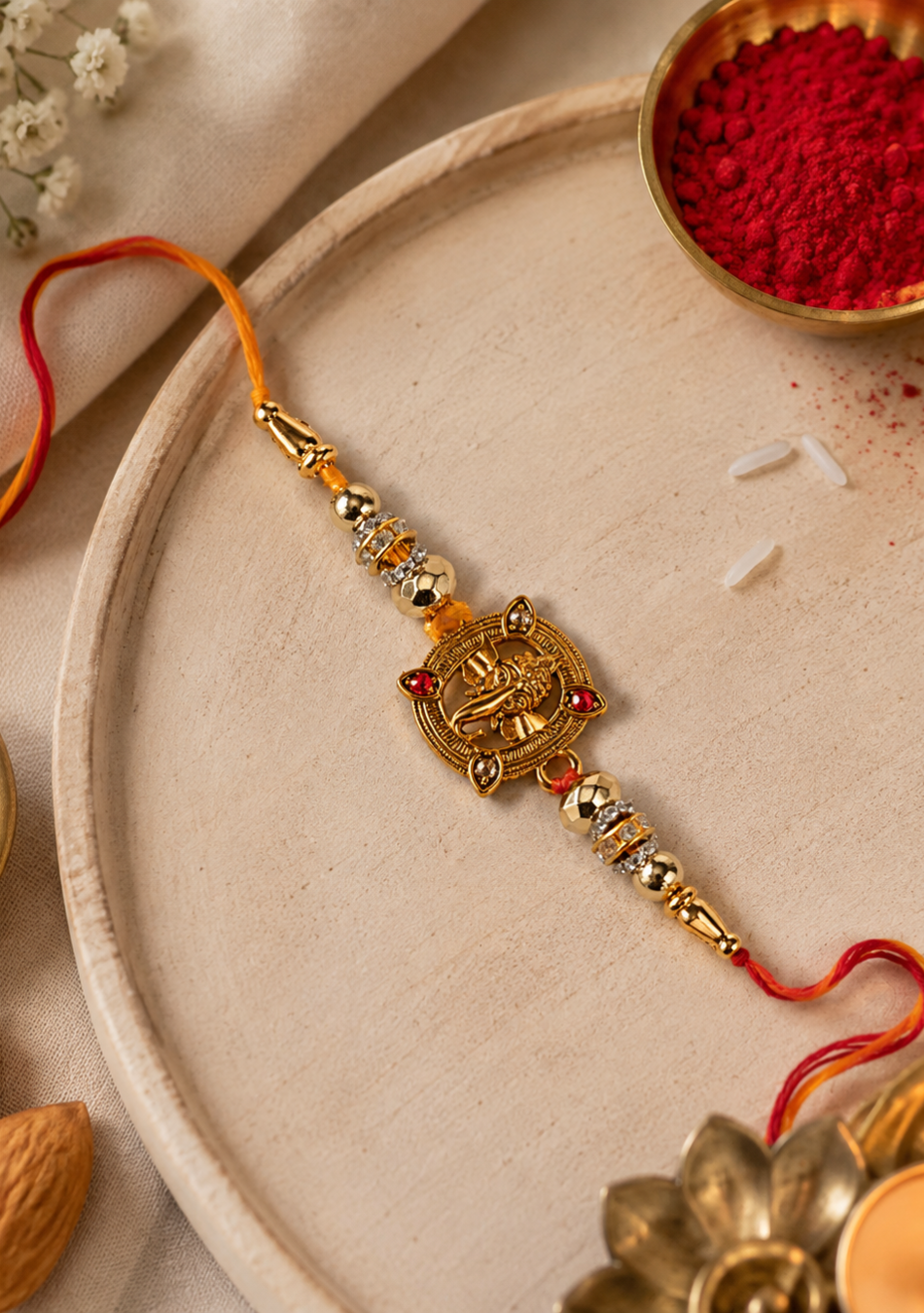 Ganesha Face Frame Rakhi