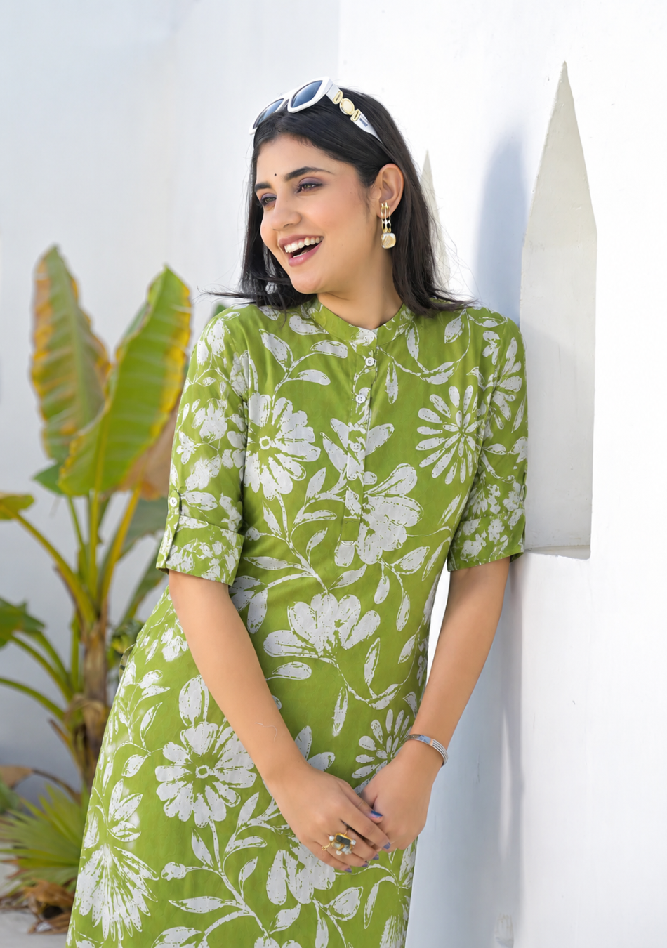 Pistachio Floral Grace Kurta