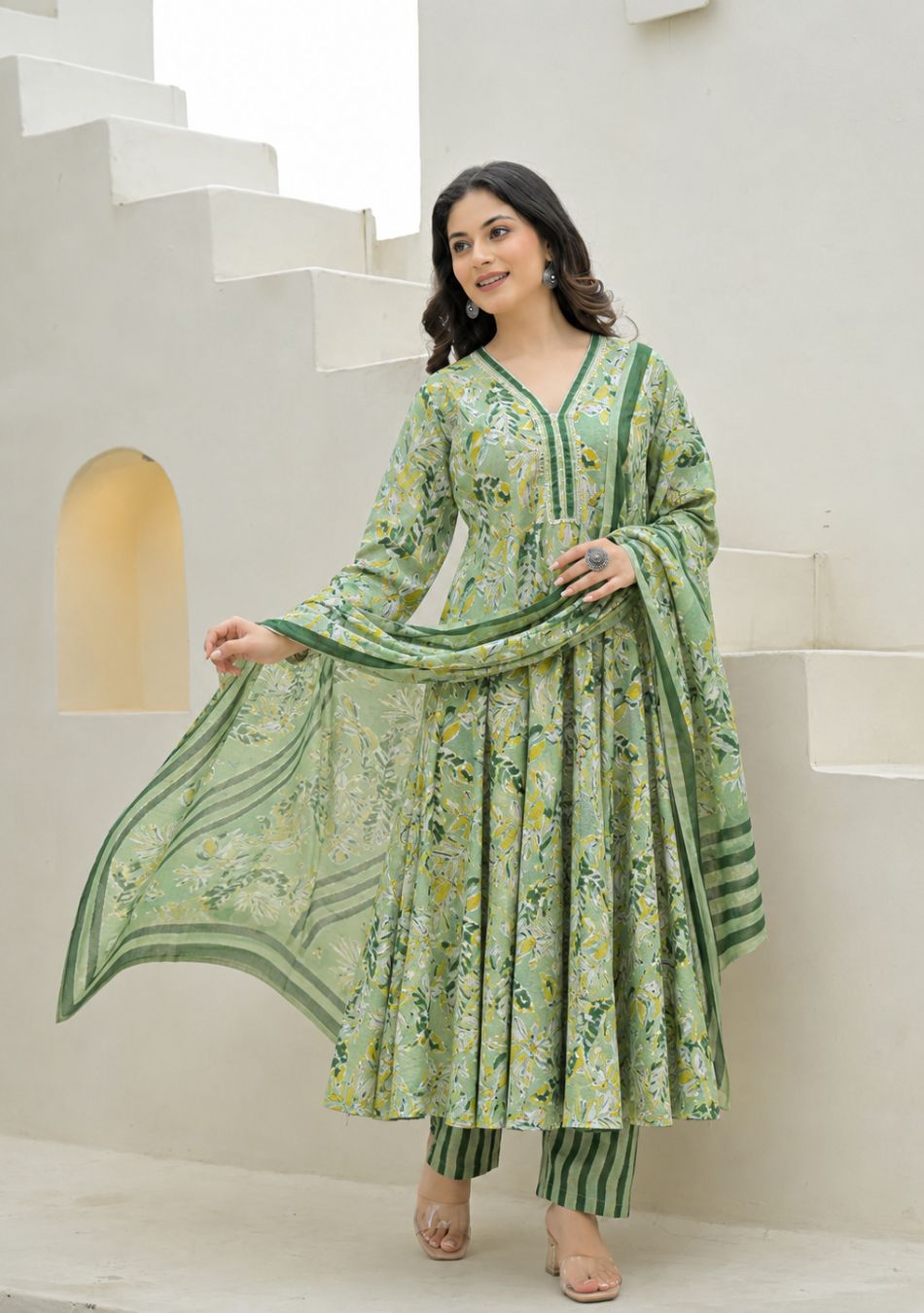 Aravalii Verdant Noor Anarkali Set