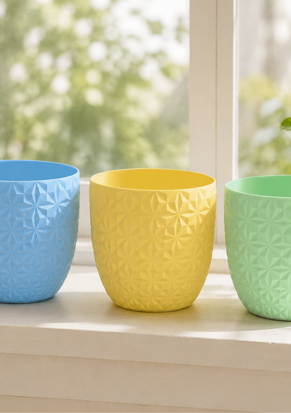 Set of 3 Diamond Planter