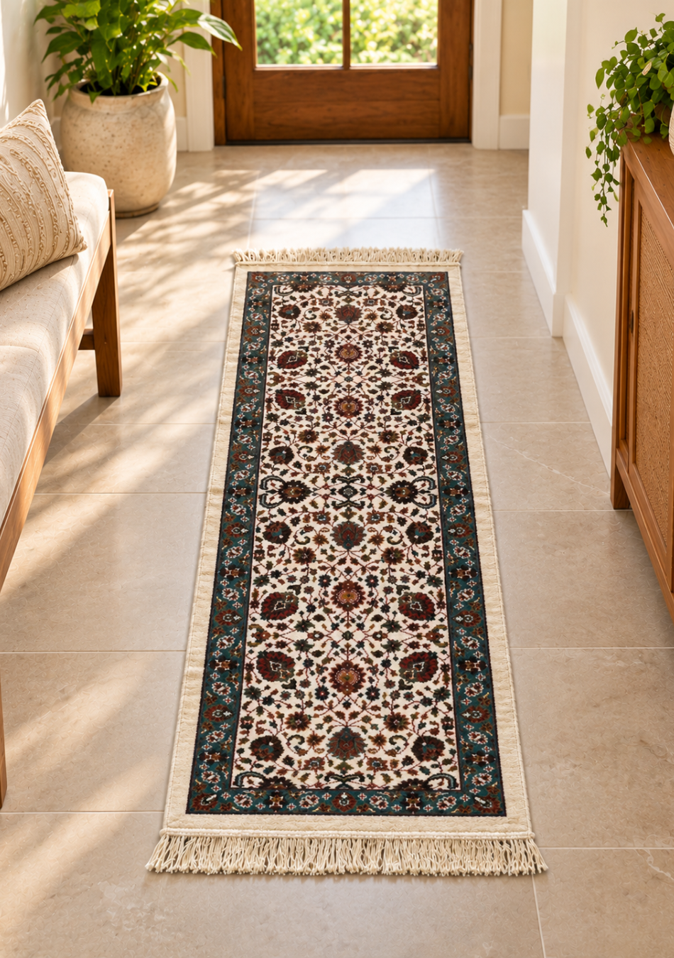 Aravalii Heritage Teal Persian Runner