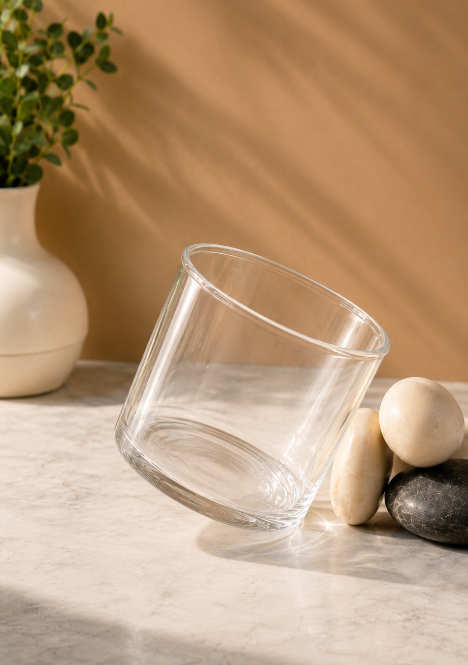 Aravalii Lucky Bamboo glass Planter