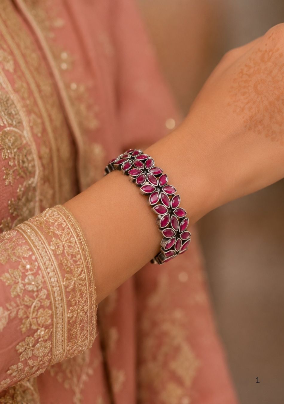 Crimson Radiance Bangles
