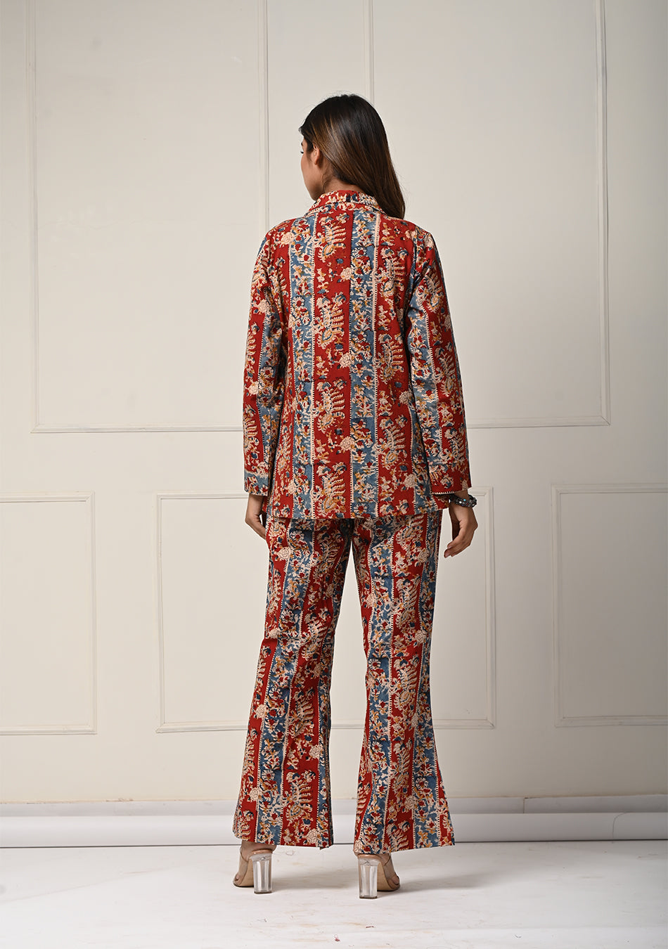 Crimson Kalamkari co-ord set
