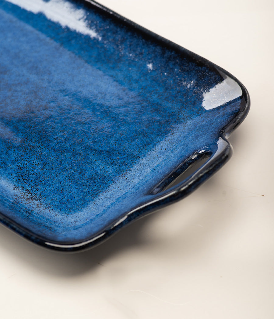 Cobalt Tray Ceramic Platter (small)
