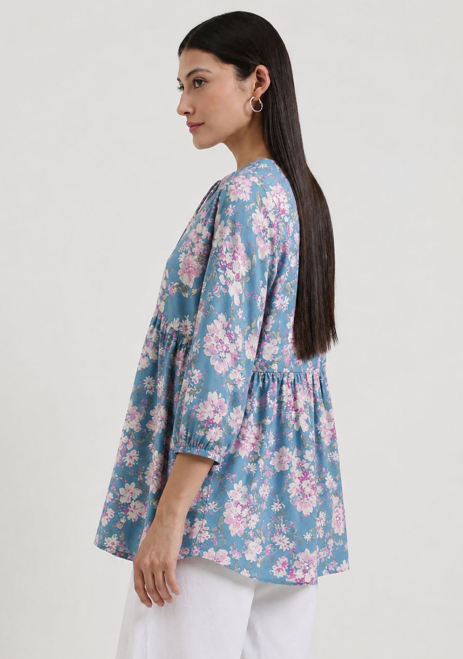 Aravalii Sky Blue Blossom String Top