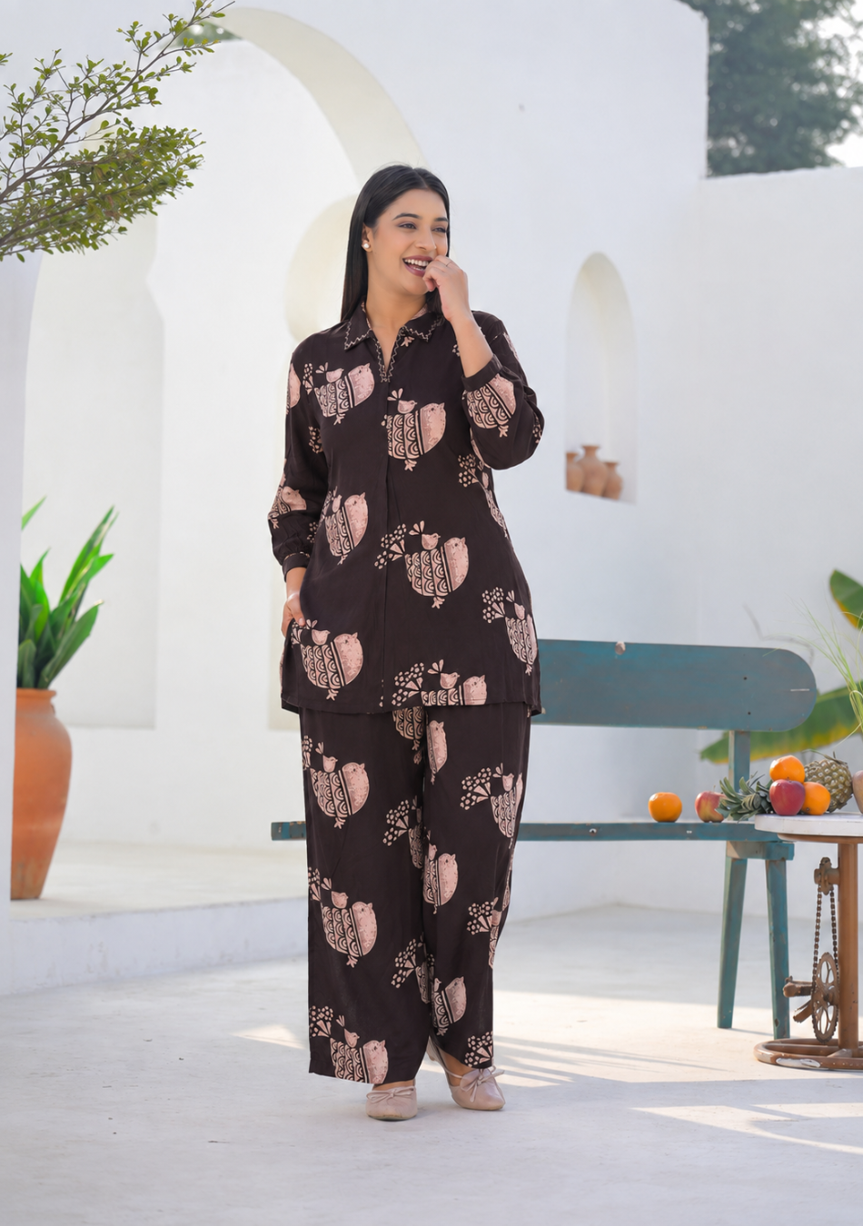 Midnight Birdsong Co-ord Set