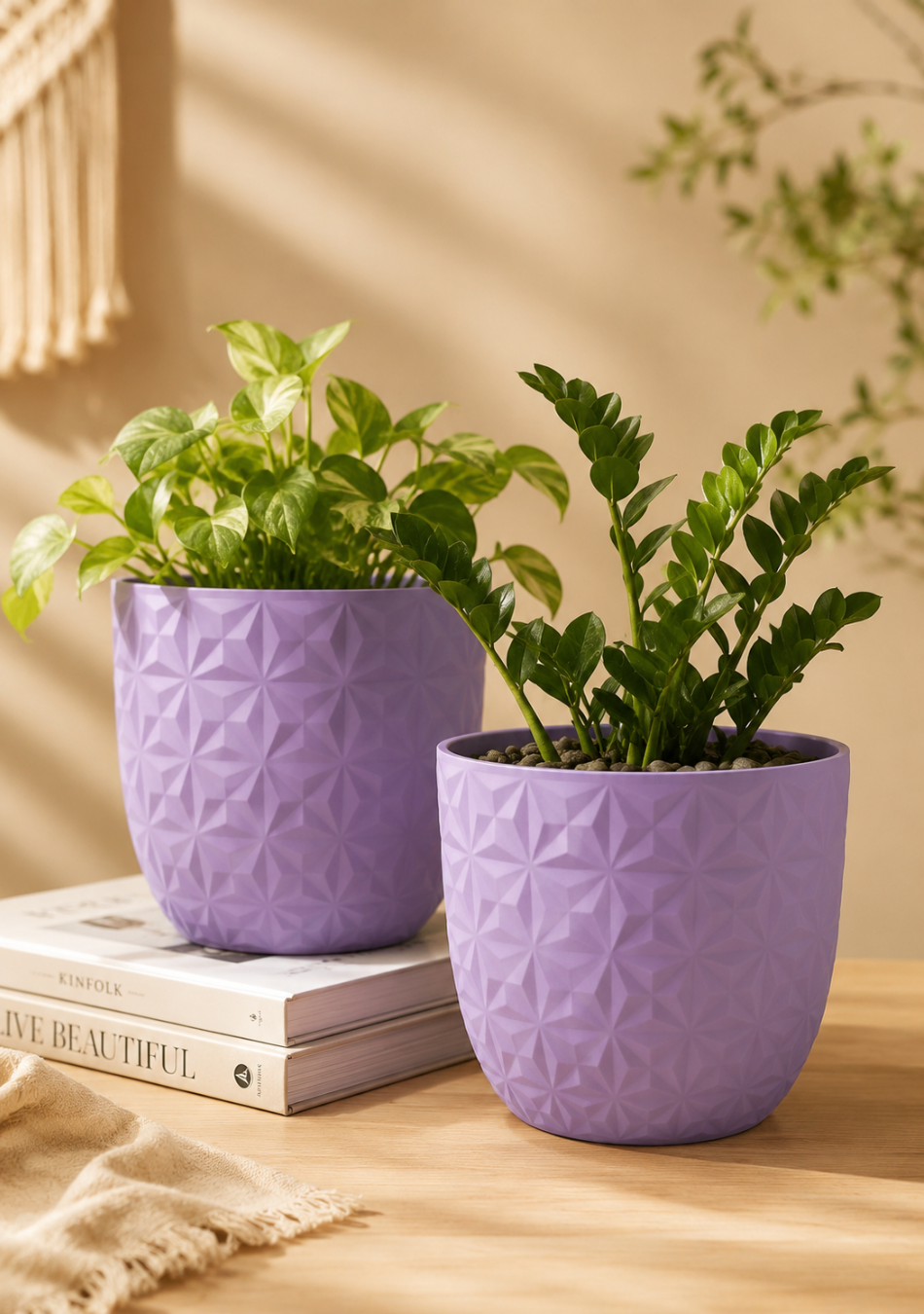 Lilac Diamond Planter
