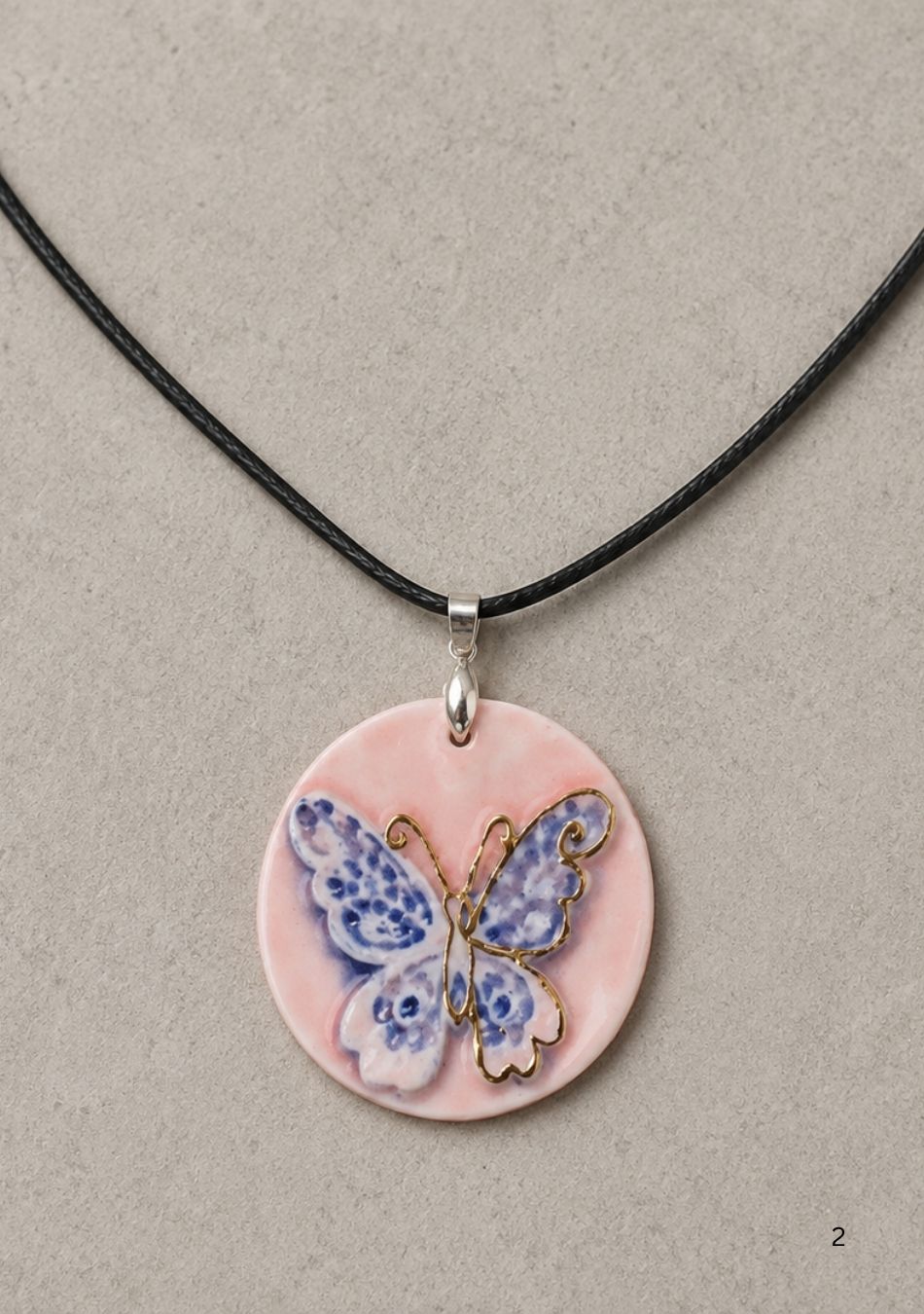 Butterfly Porcelain Necklace