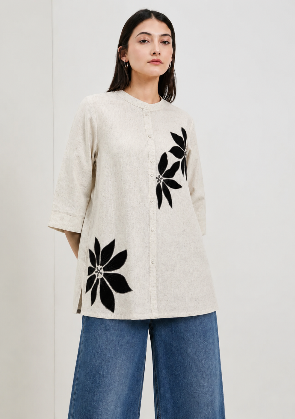 Aravalii Noir Petal Top