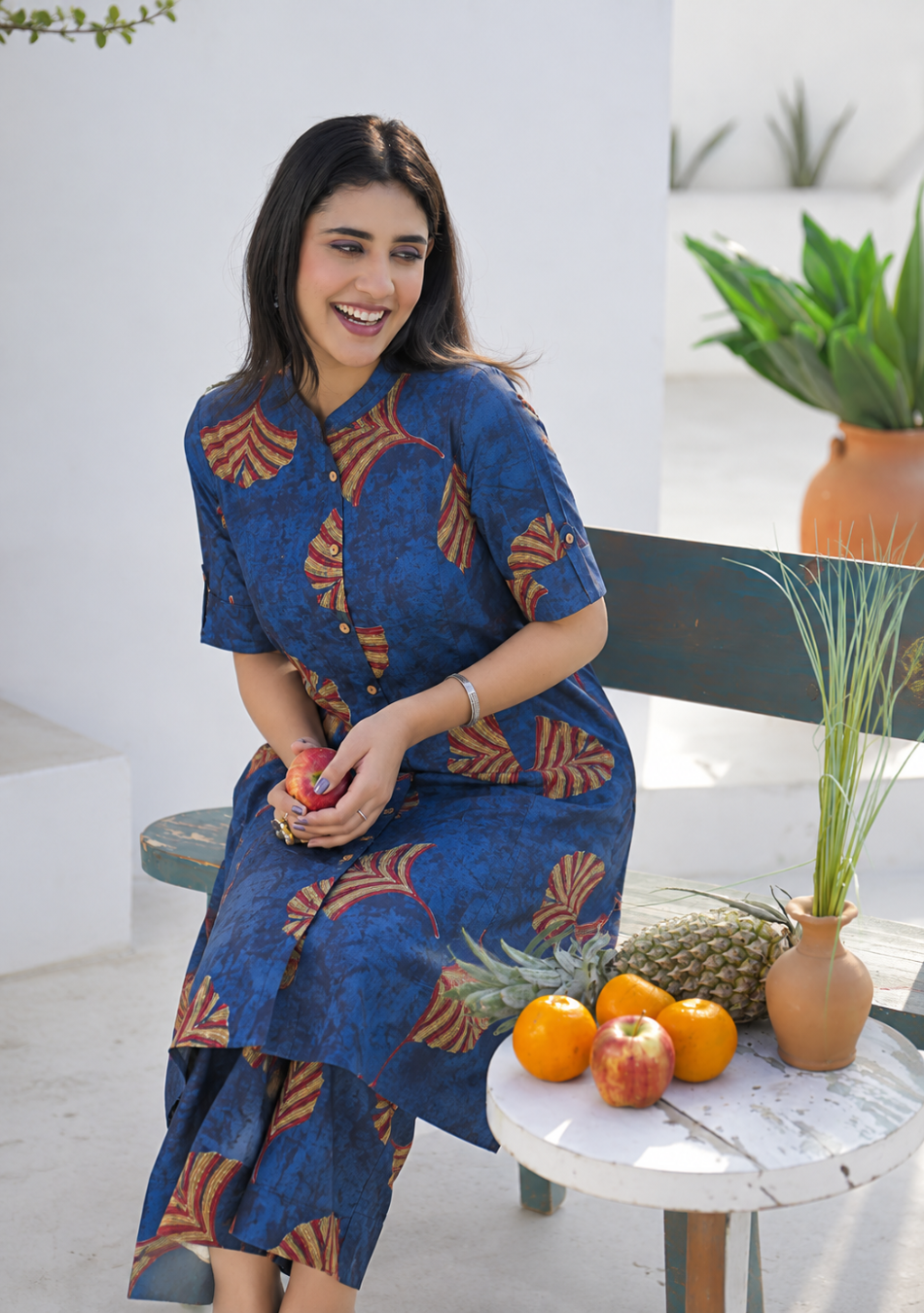 Indigo Folk Flora Cotton Co-Ord