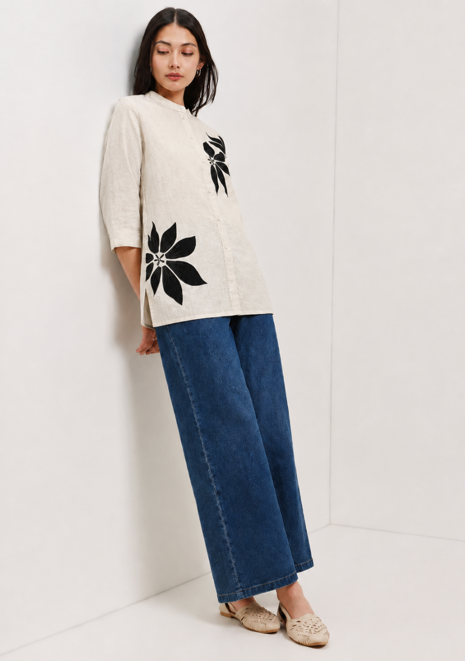 Aravalii Noir Petal Top