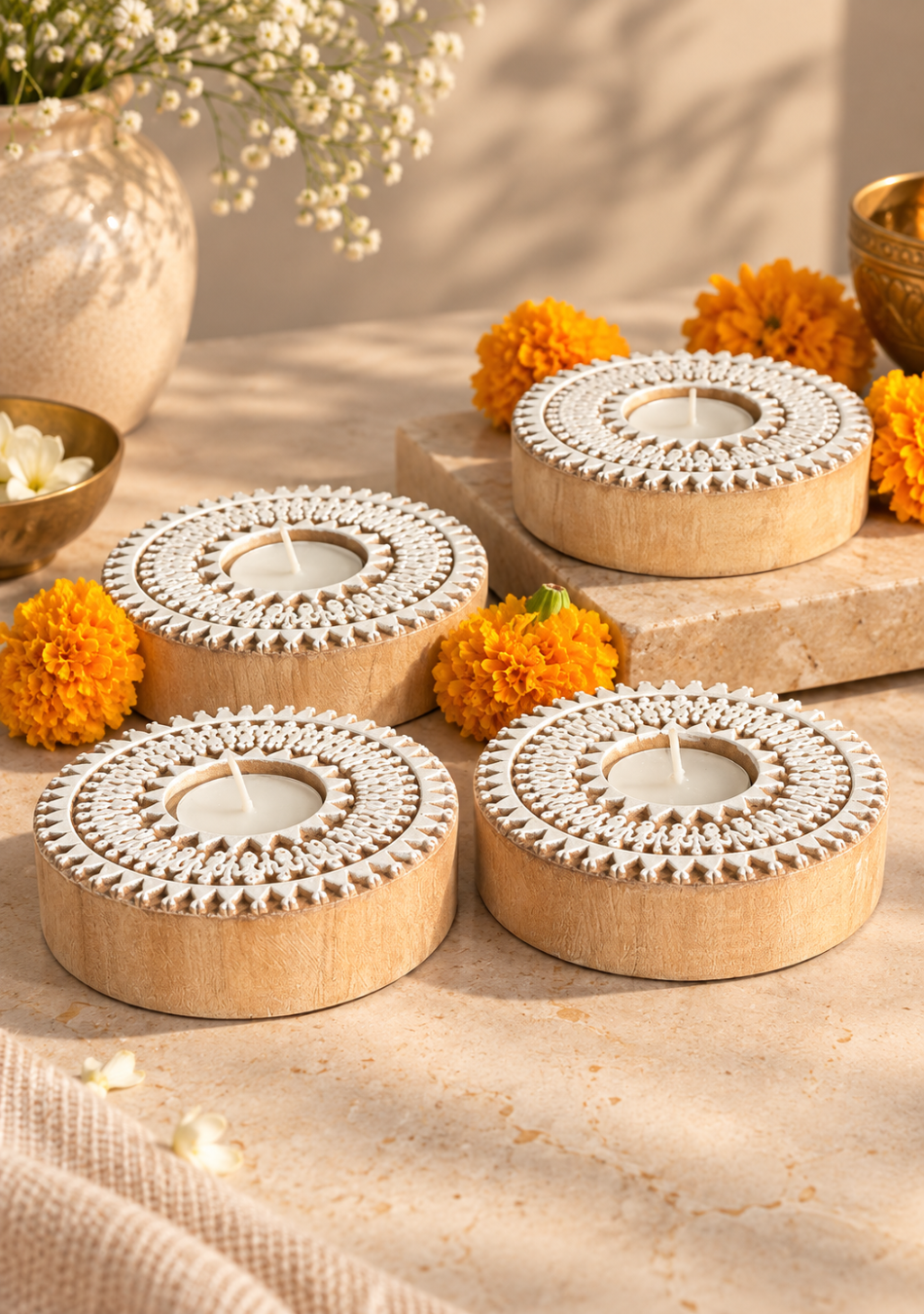 Wooden Devotion handcrafted Diya