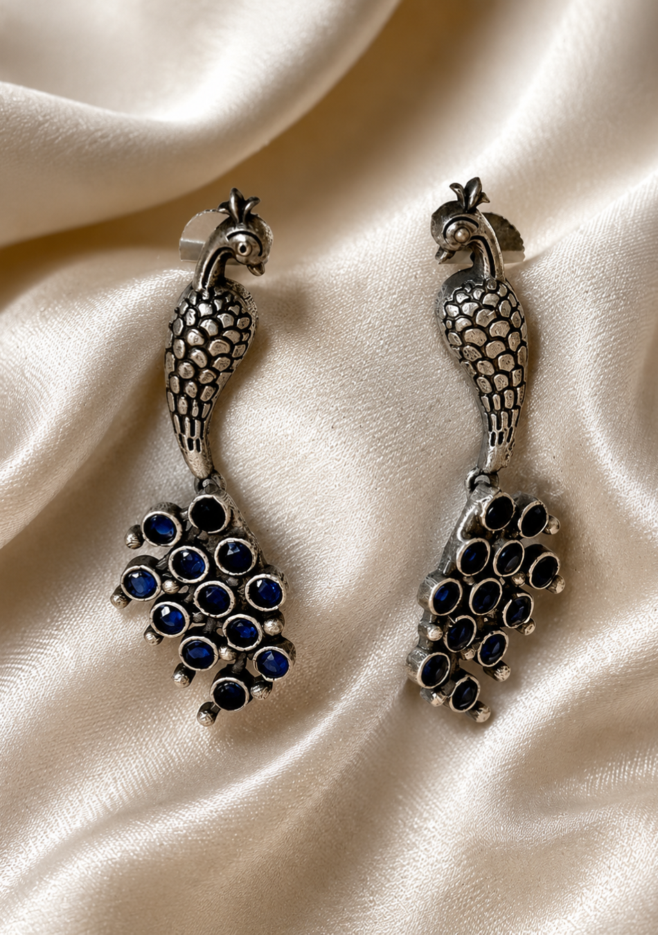 Peacock Ebony Studs