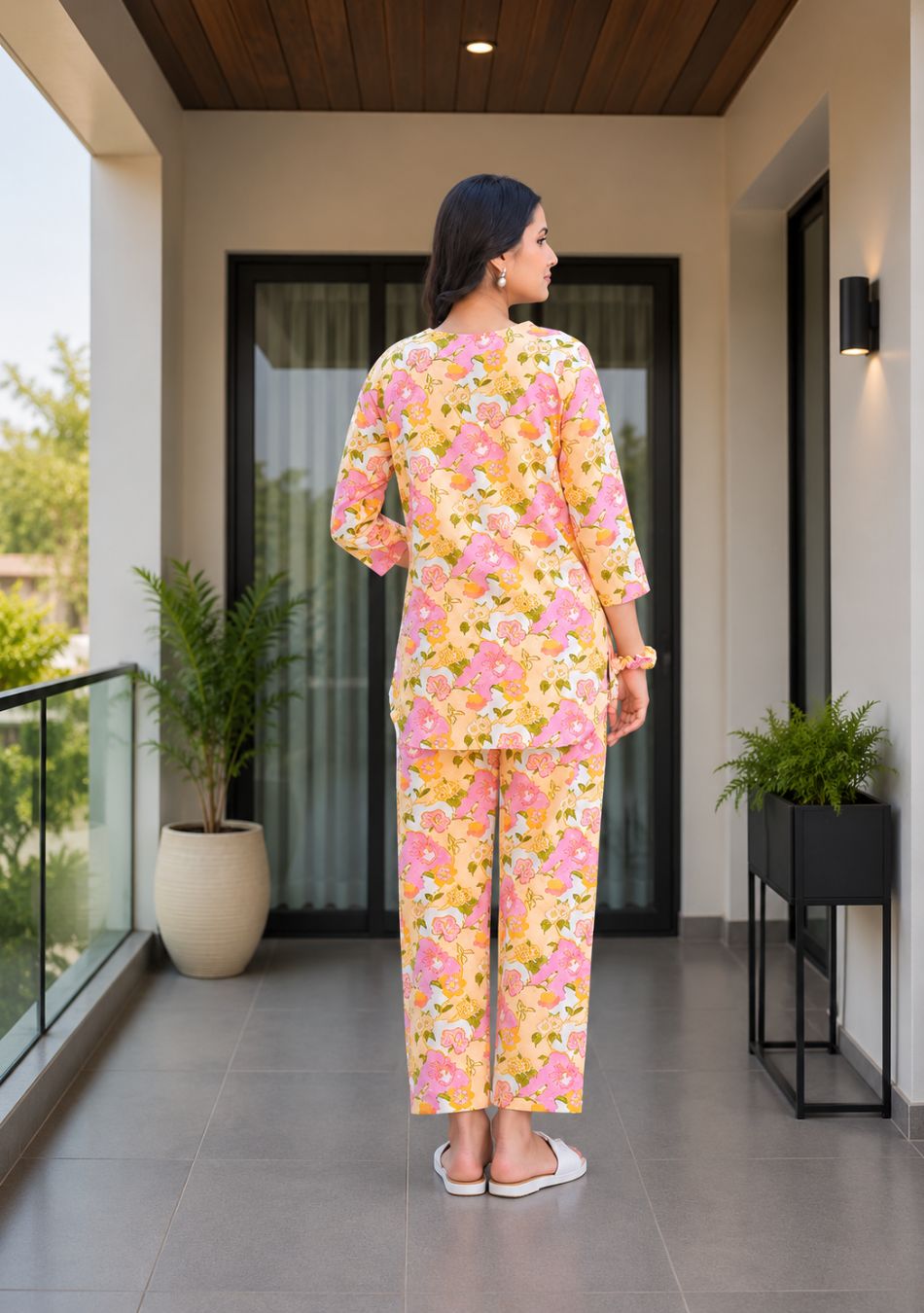 Pastel Garden Night Suit