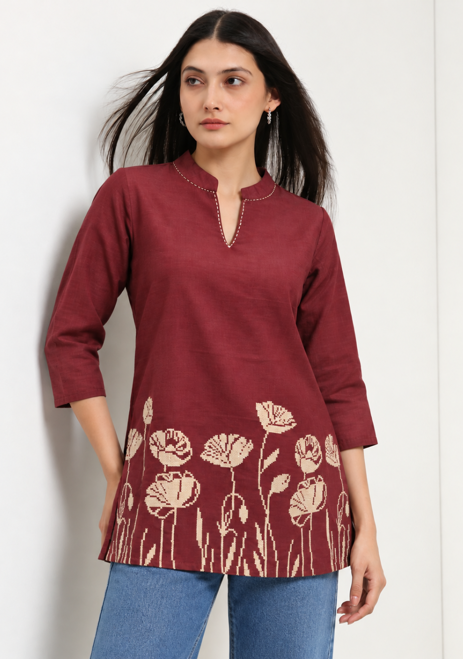 Aravalii Rustic Flora Top