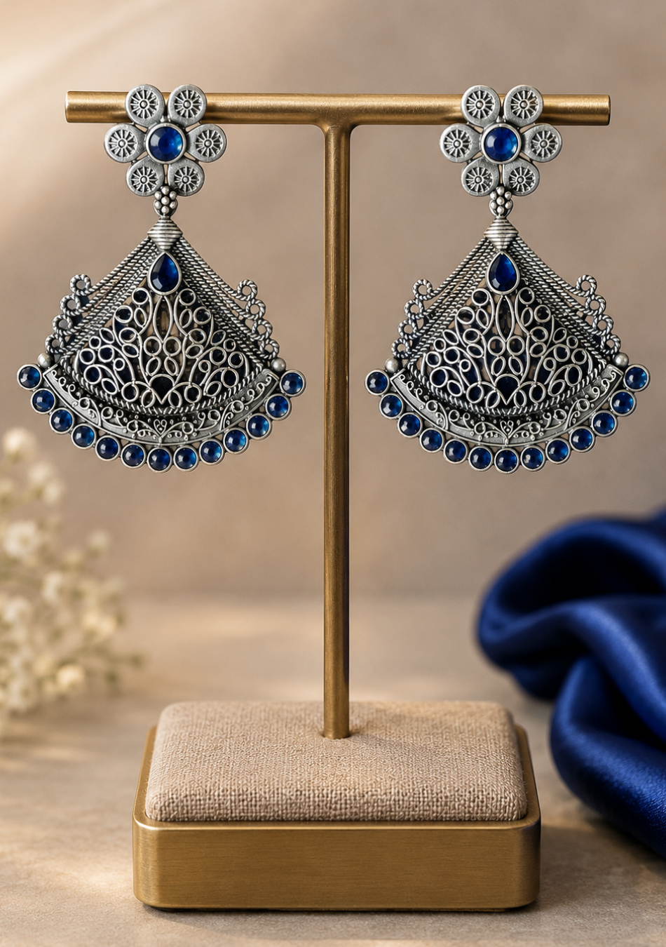 Navy Bloom Dangler