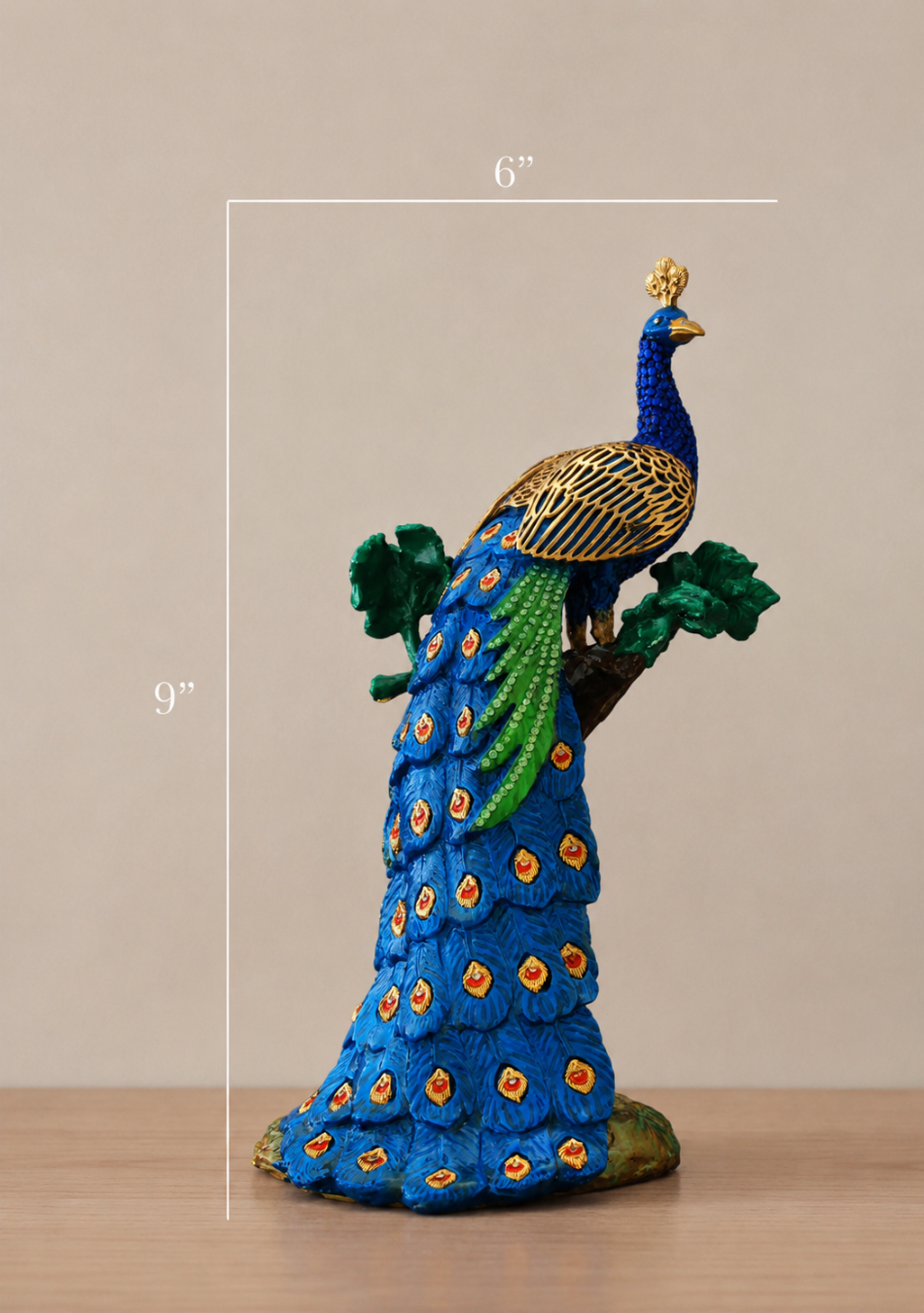 aravalii Opulent Peacock Figurine