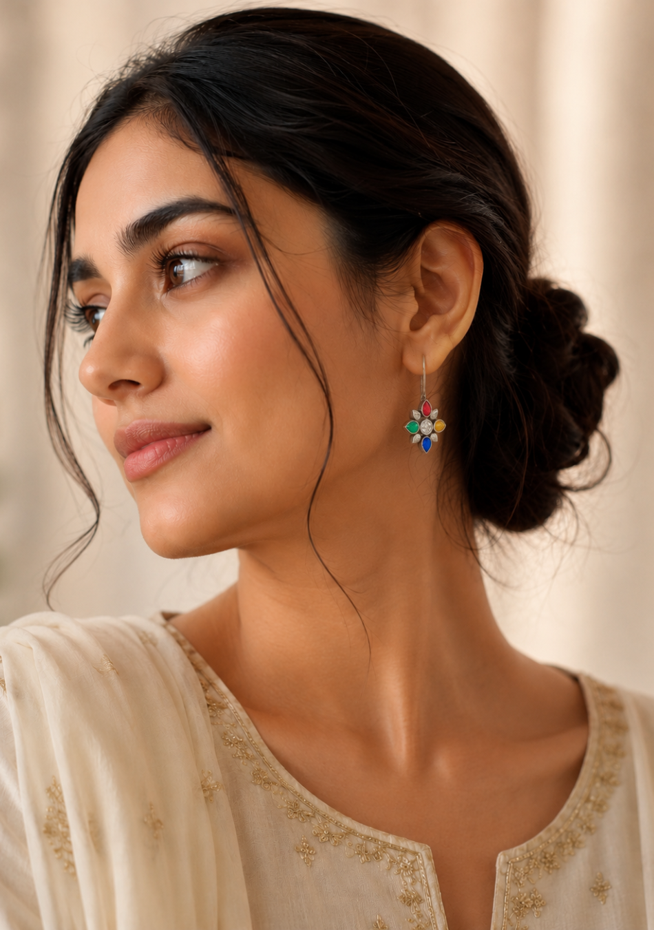 Rainbow Radiance Hook Earrings