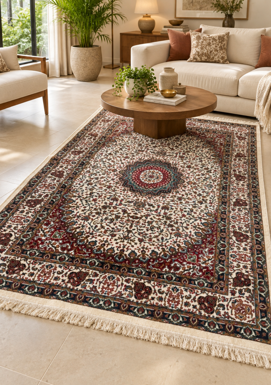 Aravalii Ivory Royale Persian Carpet