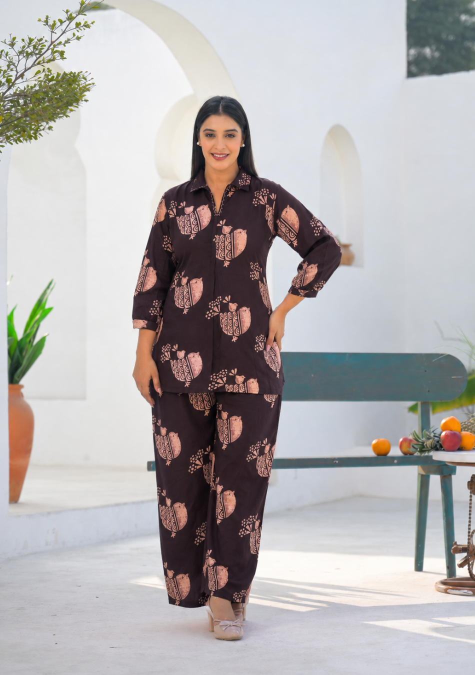 Midnight Birdsong Co-ord Set