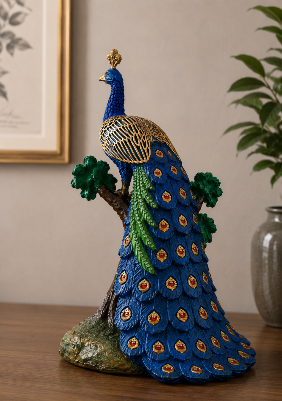 aravalii Opulent Peacock Figurine