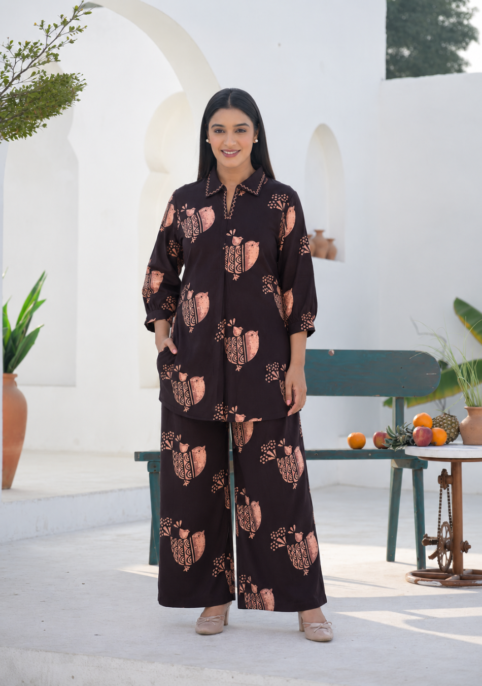 Midnight Birdsong Co-ord Set